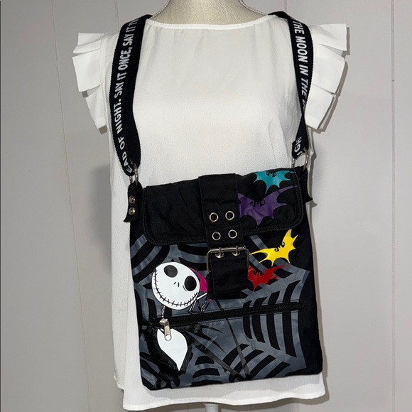 Disney Black and Multicolor Crossbody Bag with Character Design - Picture 1 of 4